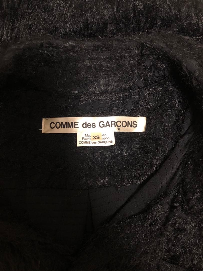 Comme des Garçons 2022 シャギーシャツ ブラック 長袖