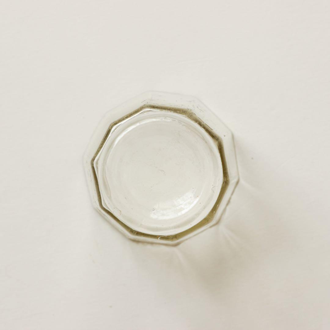 明治　大正　ガラス　面取り　ちょこ　猪口　酒器　酒盃　ゆらゆら