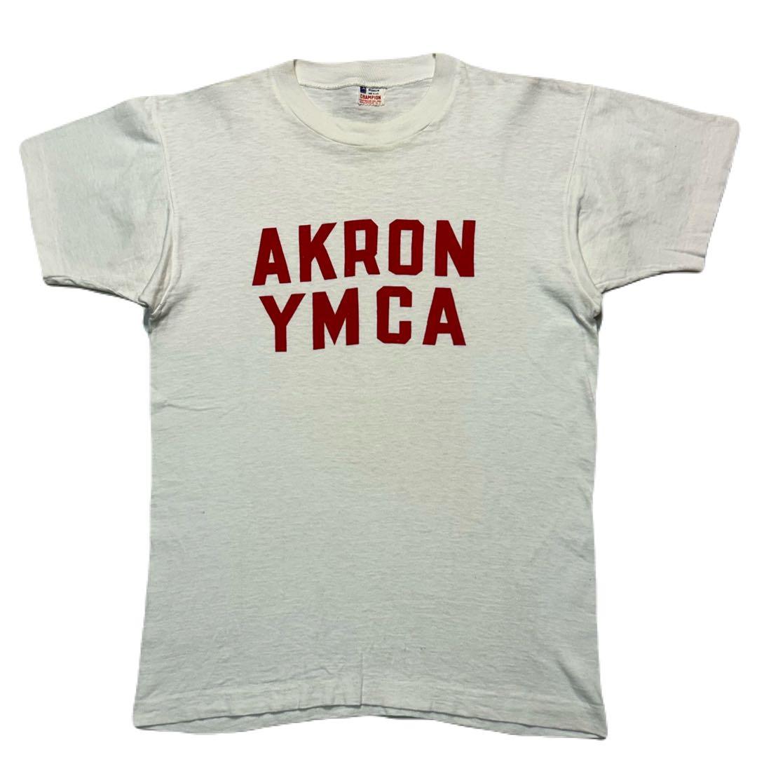 50s Vintage Champion YMCA 染み込み ランタグ tシャッ