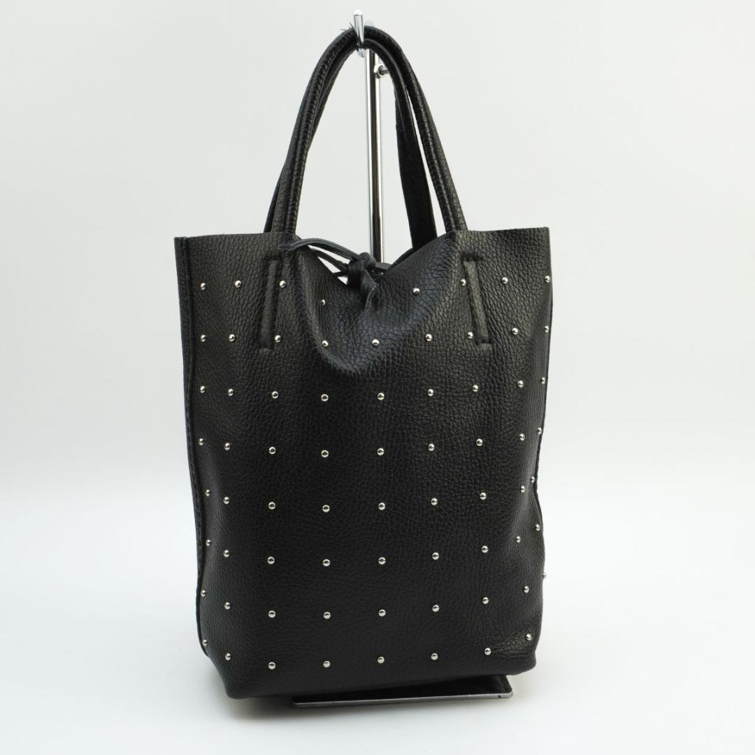 MARLON FIRENZE 2wayスタッズレザーバッグ ブラック@KH50