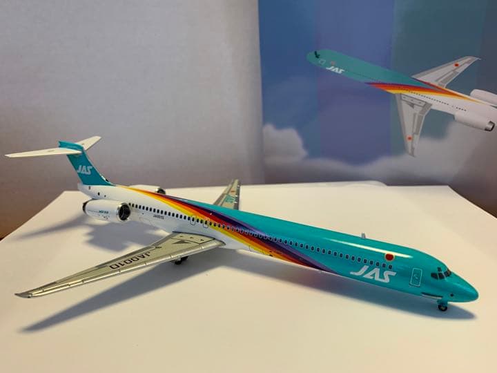 【入手困難/未展示品】JAS/日本エアシステムMD90 JA001D 1/200
