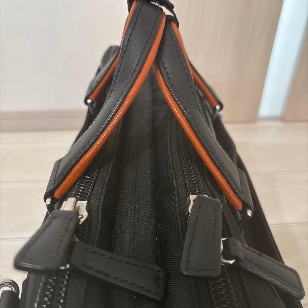 【訳あり】サムソナイト　エピッド3 ブリーフケース　ブラック×オレンジ　EXP