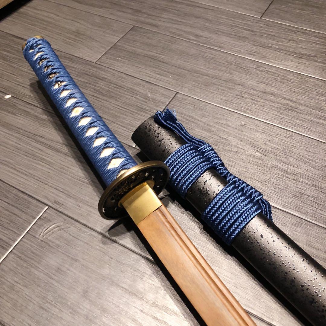 希少品　高級模造刀　ローズウッド　木刀　鞘付き木刀　拵え　高級居合刀　刀剣武具