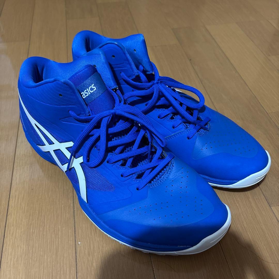 ASICS 屋内シューズ ブルー ハイカット 28cm バレーボール