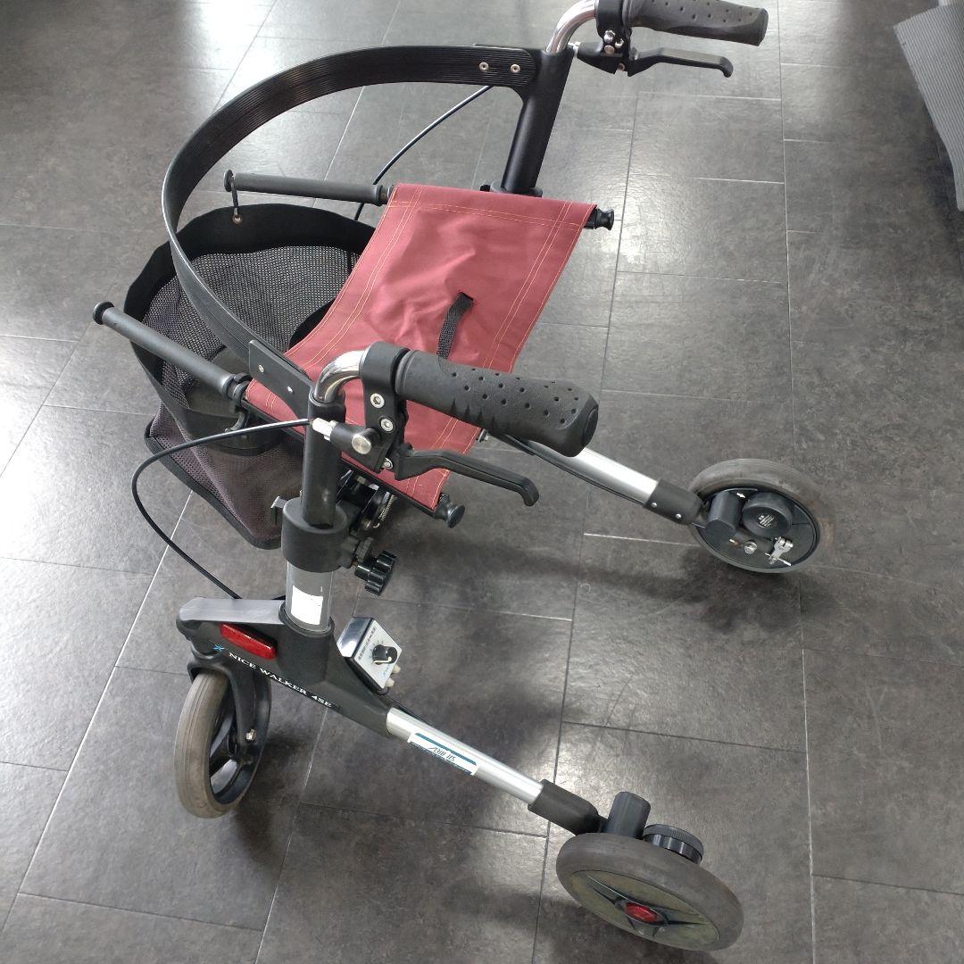 【四輪歩行車 ナイスウォーカー】動作確認済 安全性向上 速度制御機能