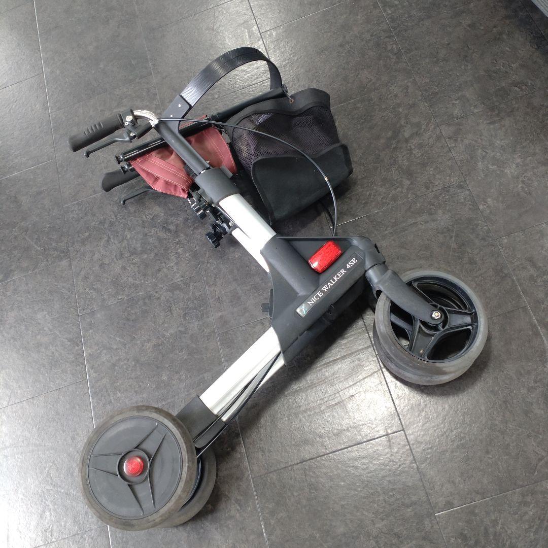 【四輪歩行車 ナイスウォーカー】動作確認済 安全性向上 速度制御機能