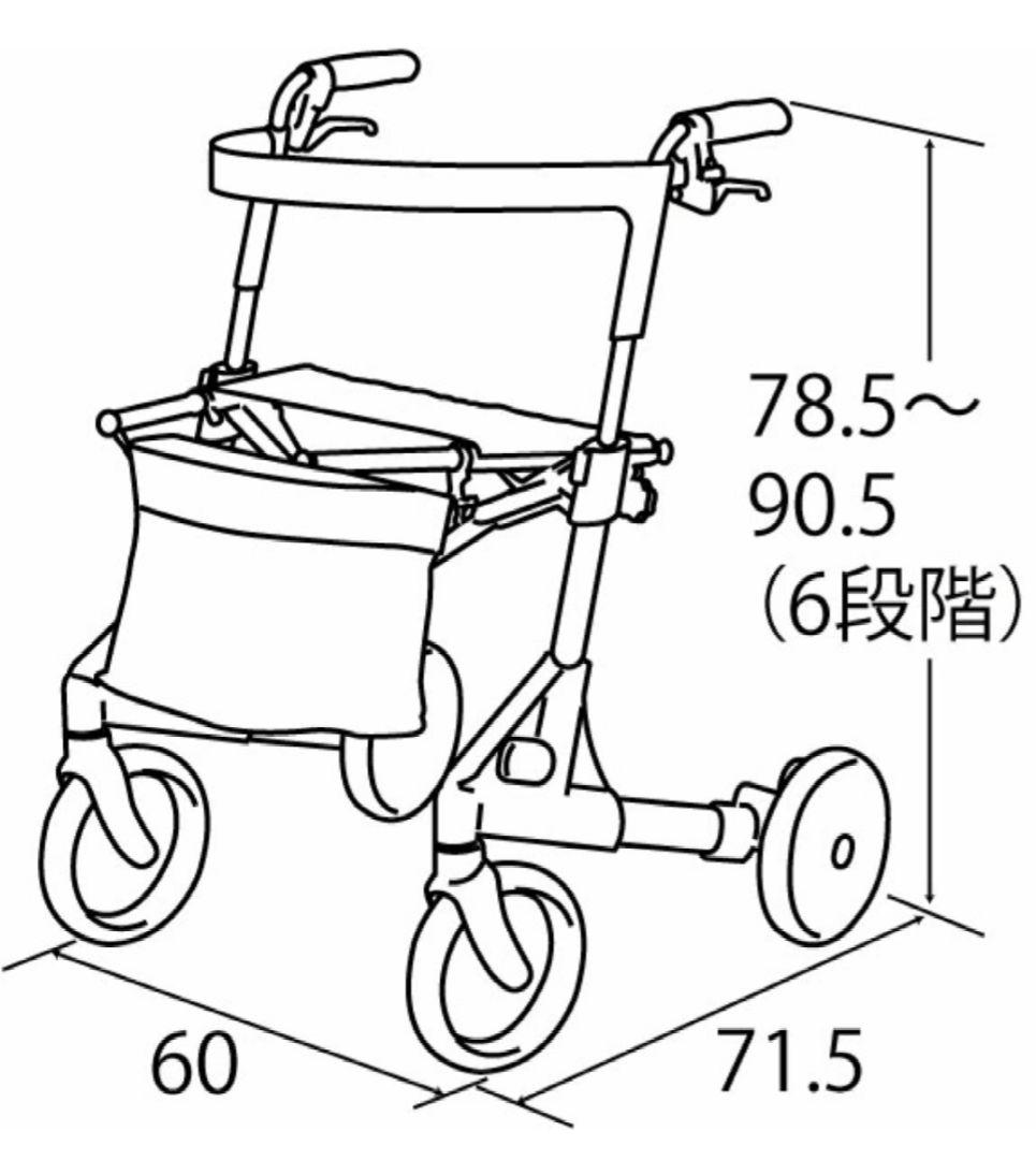 【四輪歩行車 ナイスウォーカー】動作確認済 安全性向上 速度制御機能