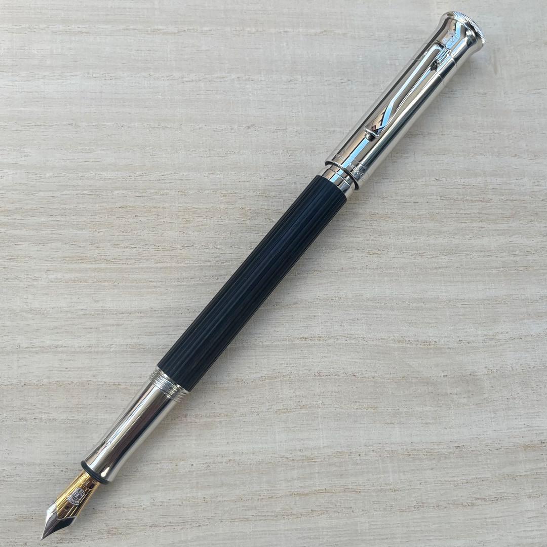 みつはしファーバーカステル クラシック エボニー プラチナ 万年筆 F