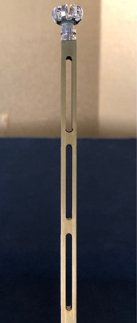 《R》菊頭四方透飾 火箸 金工師 木村清五郎 経歴書 共箱 元箱251216お5