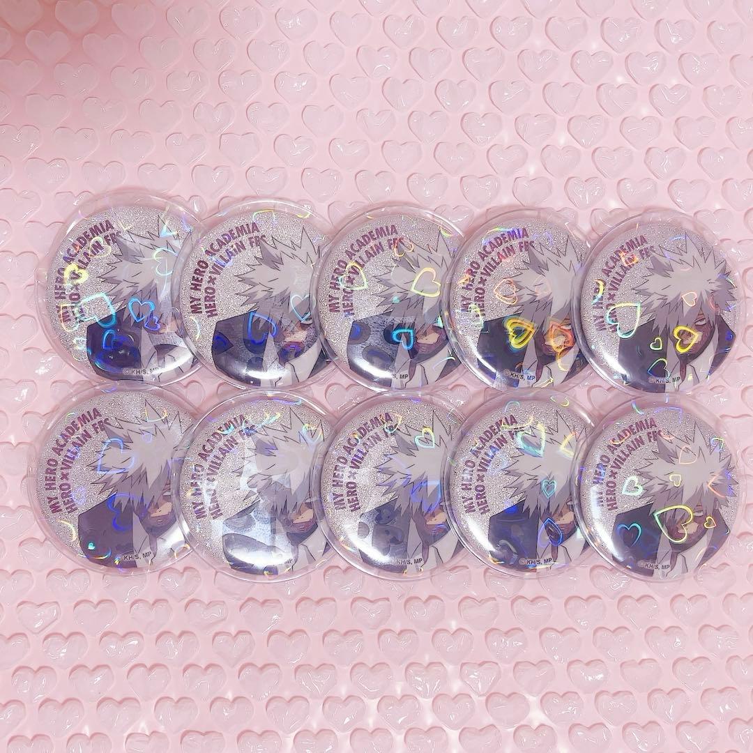 ヒロアカ 荼毘 ヒロヴィラフェス グリッター缶バッジ 10個