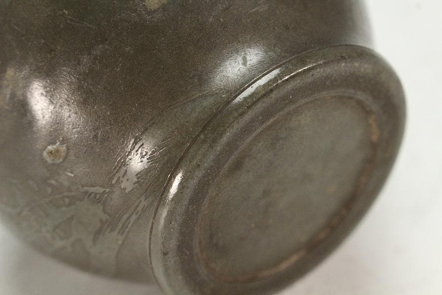 茶道具 古錫 煎茶 茶入 茶壷 四件 まとめて(K-YC470)