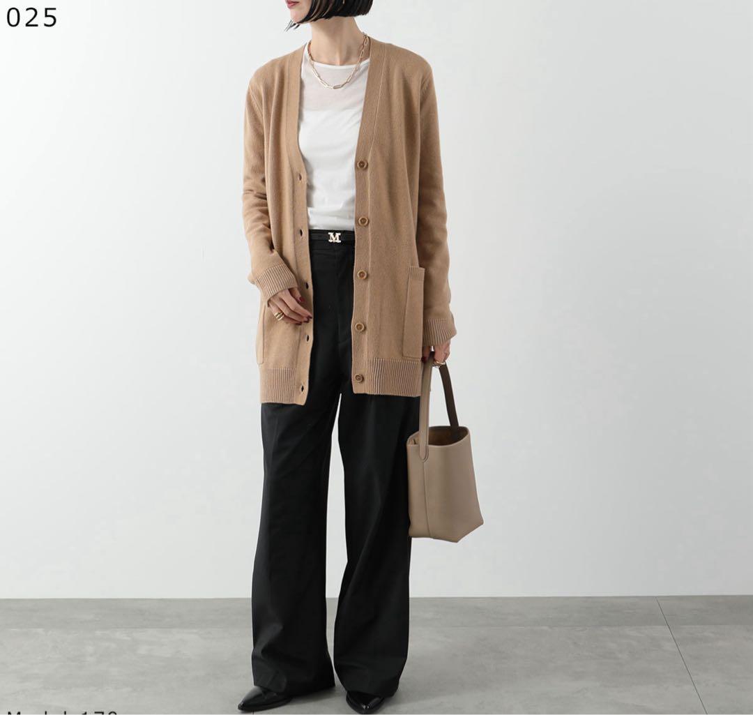 新品MAX MARA マックスマーラ カーディガン1951 キャメル L