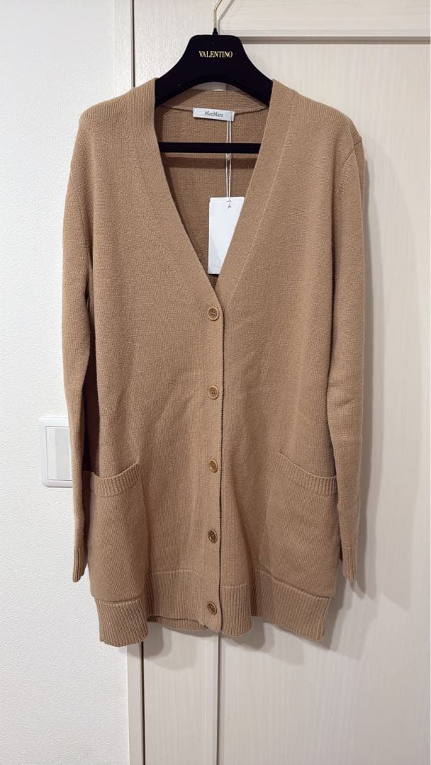 新品MAX MARA マックスマーラ カーディガン1951 キャメル L