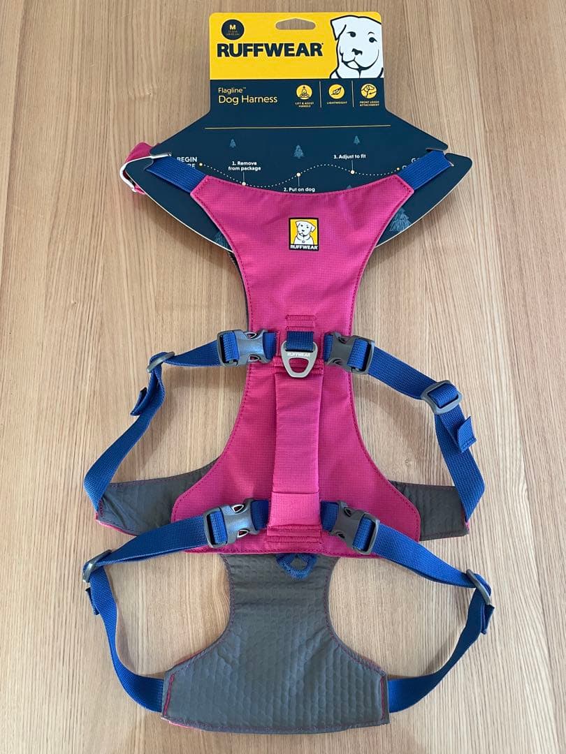 RUFFWEAR ピンク フラッグラインハーネス M