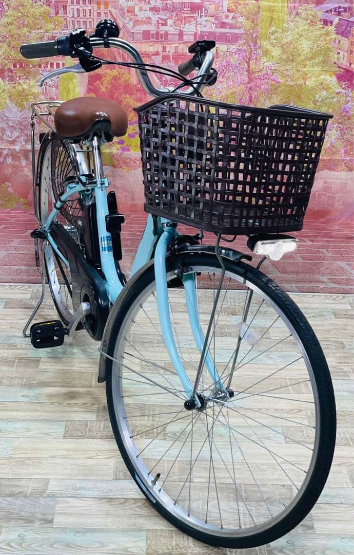 K2893 電動自転車パナソニック ママチャリ 26インチ 8Ah送料無料