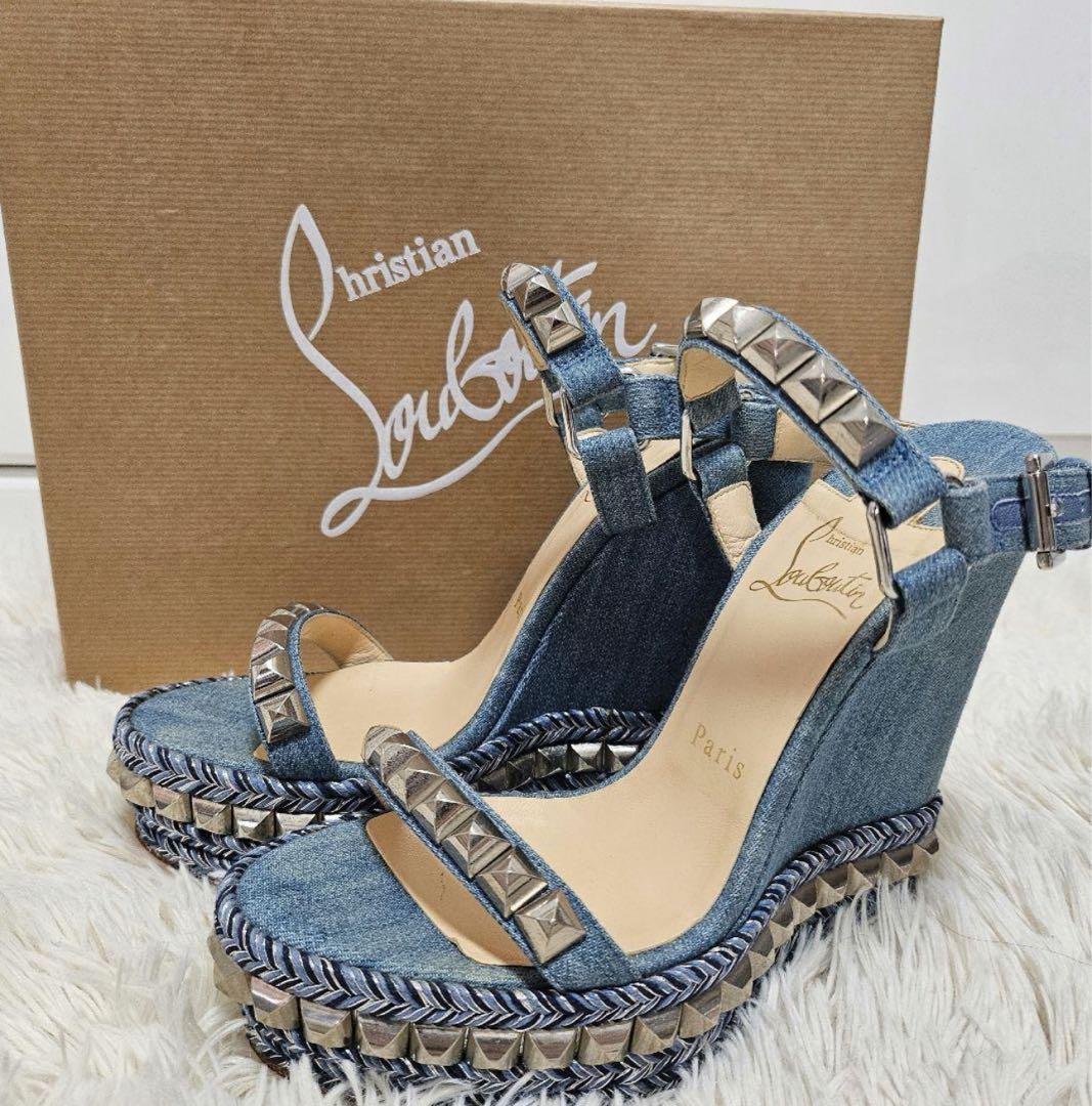 Christian Louboutin デニム サンダル