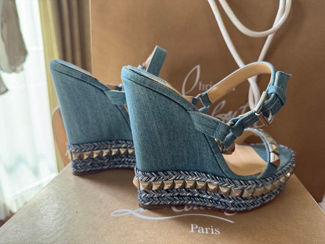 Christian Louboutin デニム サンダル