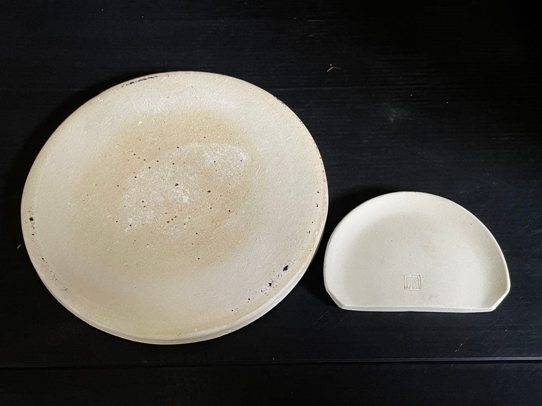 『母』 唐銅 面取風炉 風炉師 源斎 底瓦 前瓦 共箱 （212あ④）