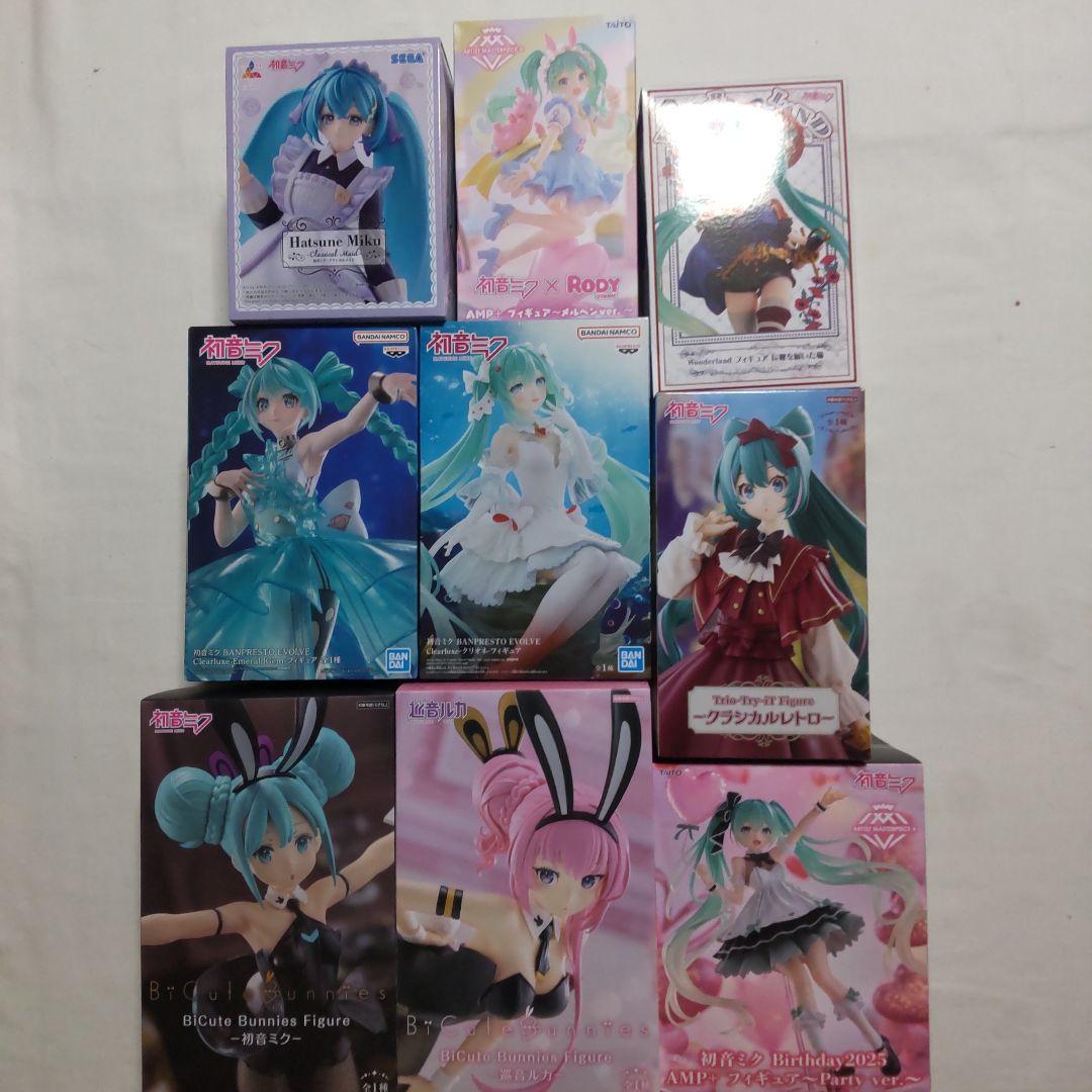 初音ミク巡音ルカ セガ タイトー フリュー バンプレスト フィギュア 9体セット
