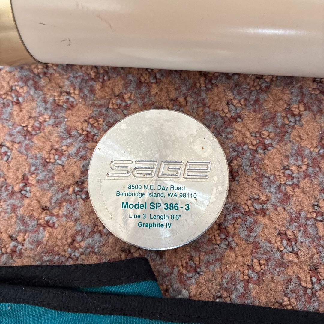 SAGE セージ　フライロッド　SP 386-3 GRAPHITE Ⅳ中古品