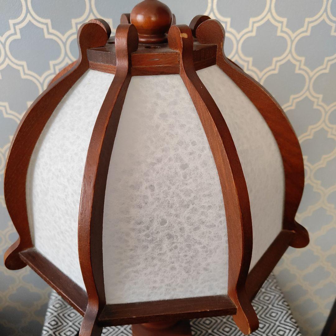 美品　レア北海道民芸家具店　レトロなアンティークランプ