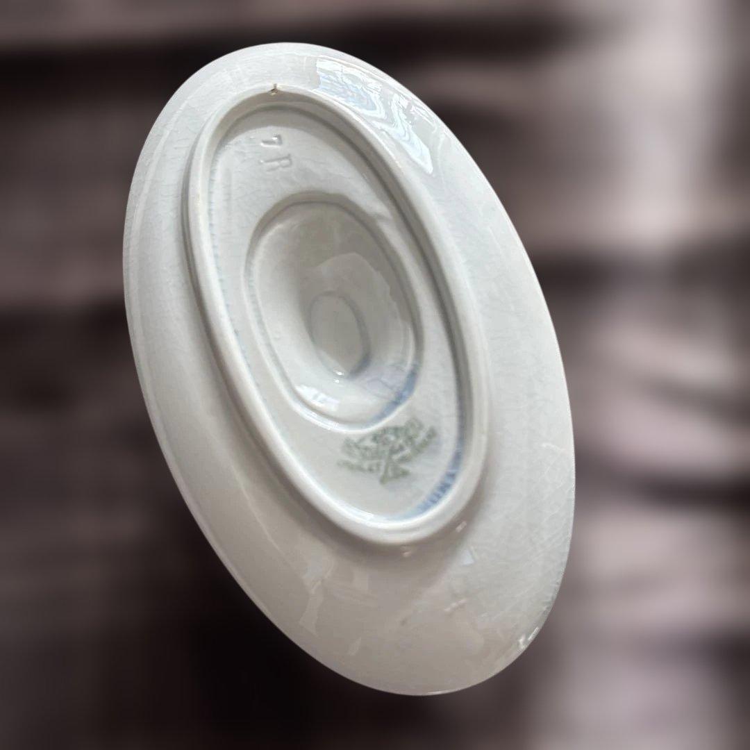 クレイユエモントロー フランスアンティーク ホワイトソーシエール