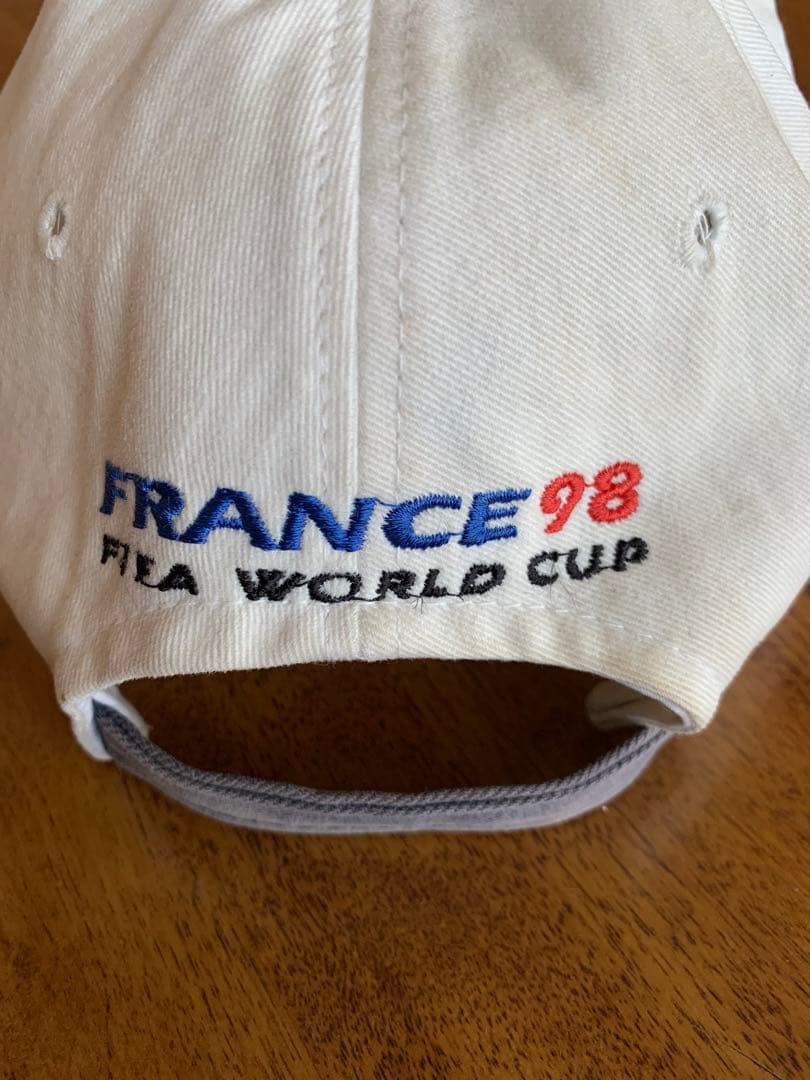 WC'98フランス キャップ 公認商品 青白ツートンカラーキャップは希少