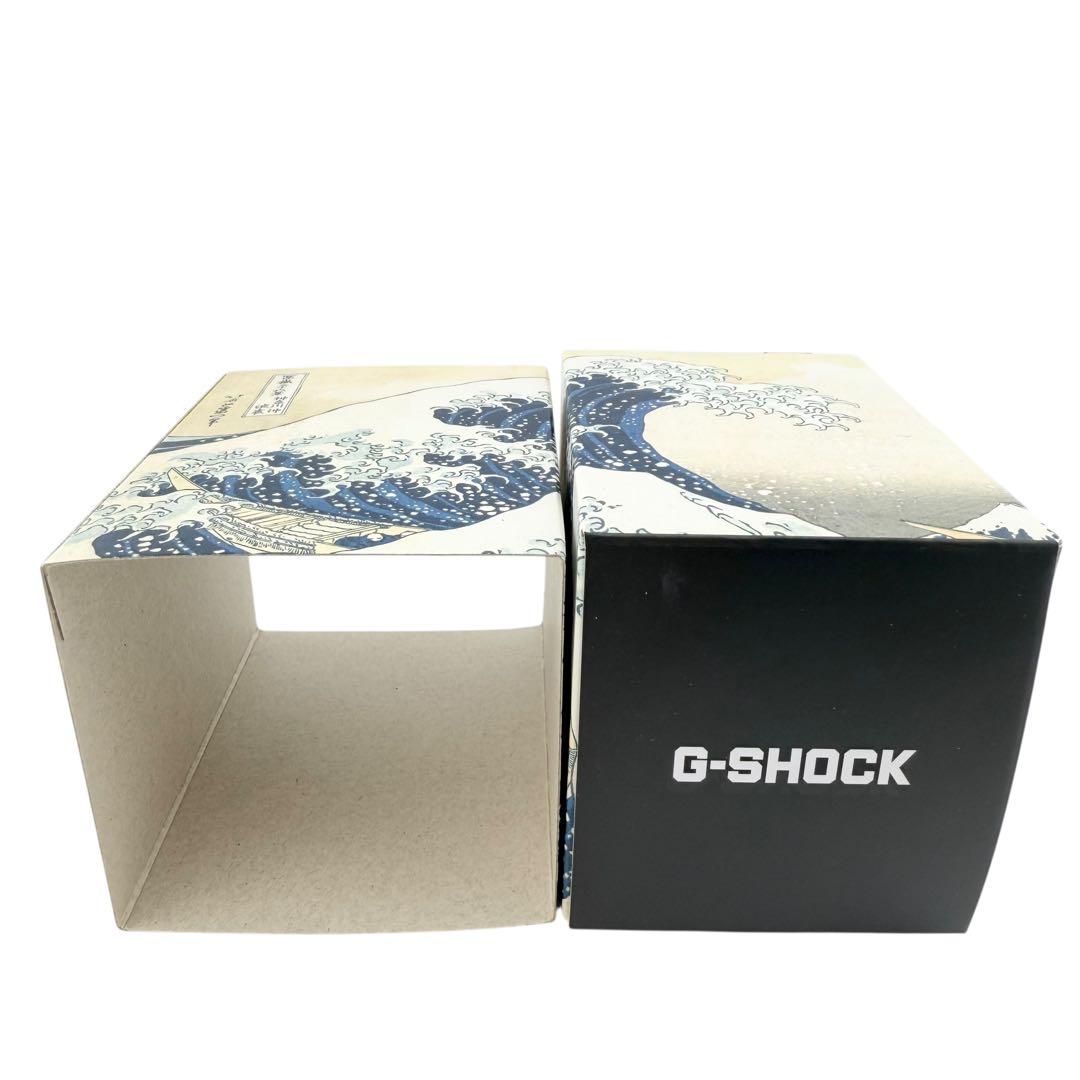 美品 カシオ ジーショック 葛飾北斎コラボ ブラック メンズ クォーツ 腕時計