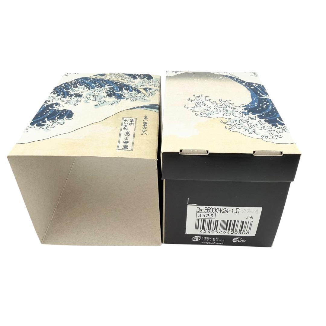 美品 カシオ ジーショック 葛飾北斎コラボ ブラック メンズ クォーツ 腕時計