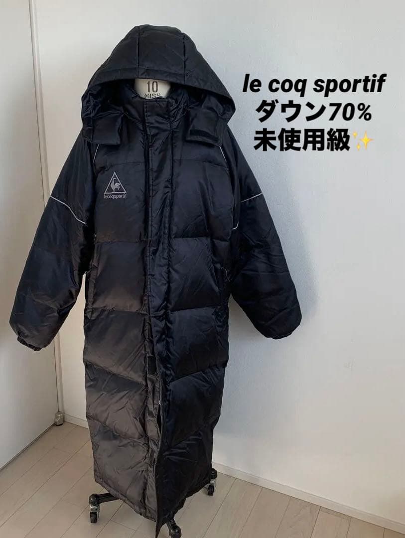 未使用級✨✨ルコック　 ロング ダウンコート ベンチコート ロゴ　大きいサイズ