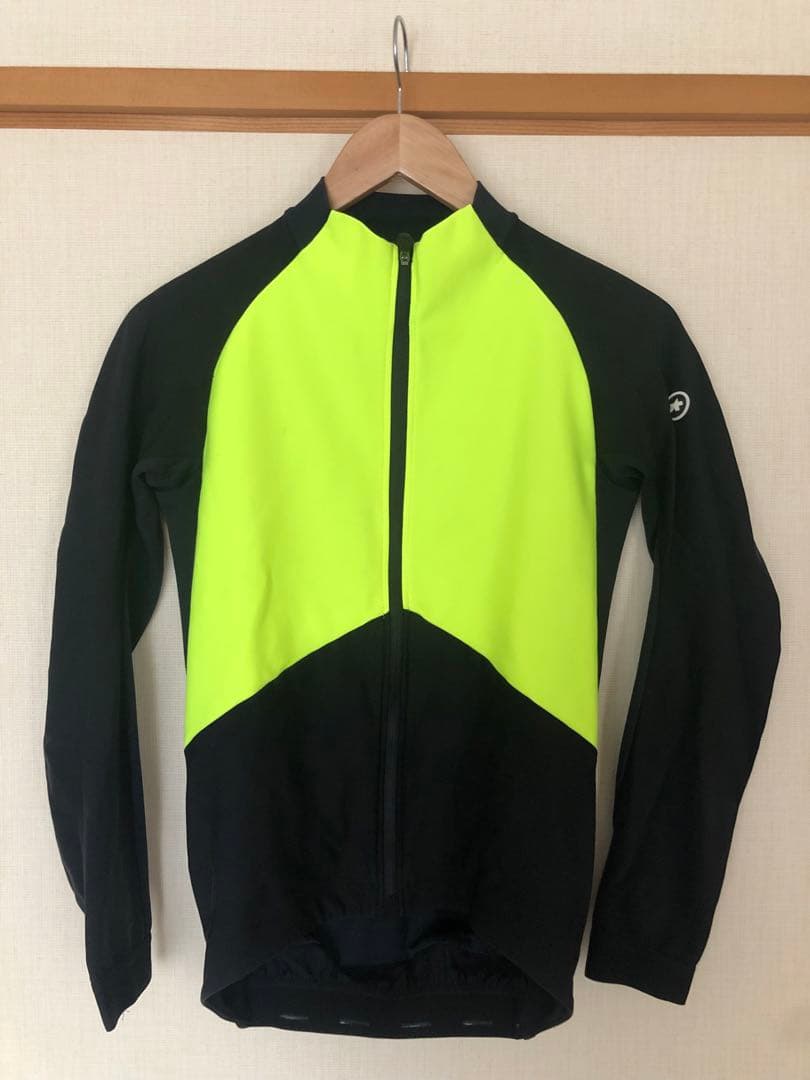 アソス 蛍光イエロー/ブラック サイクルジャケット長袖