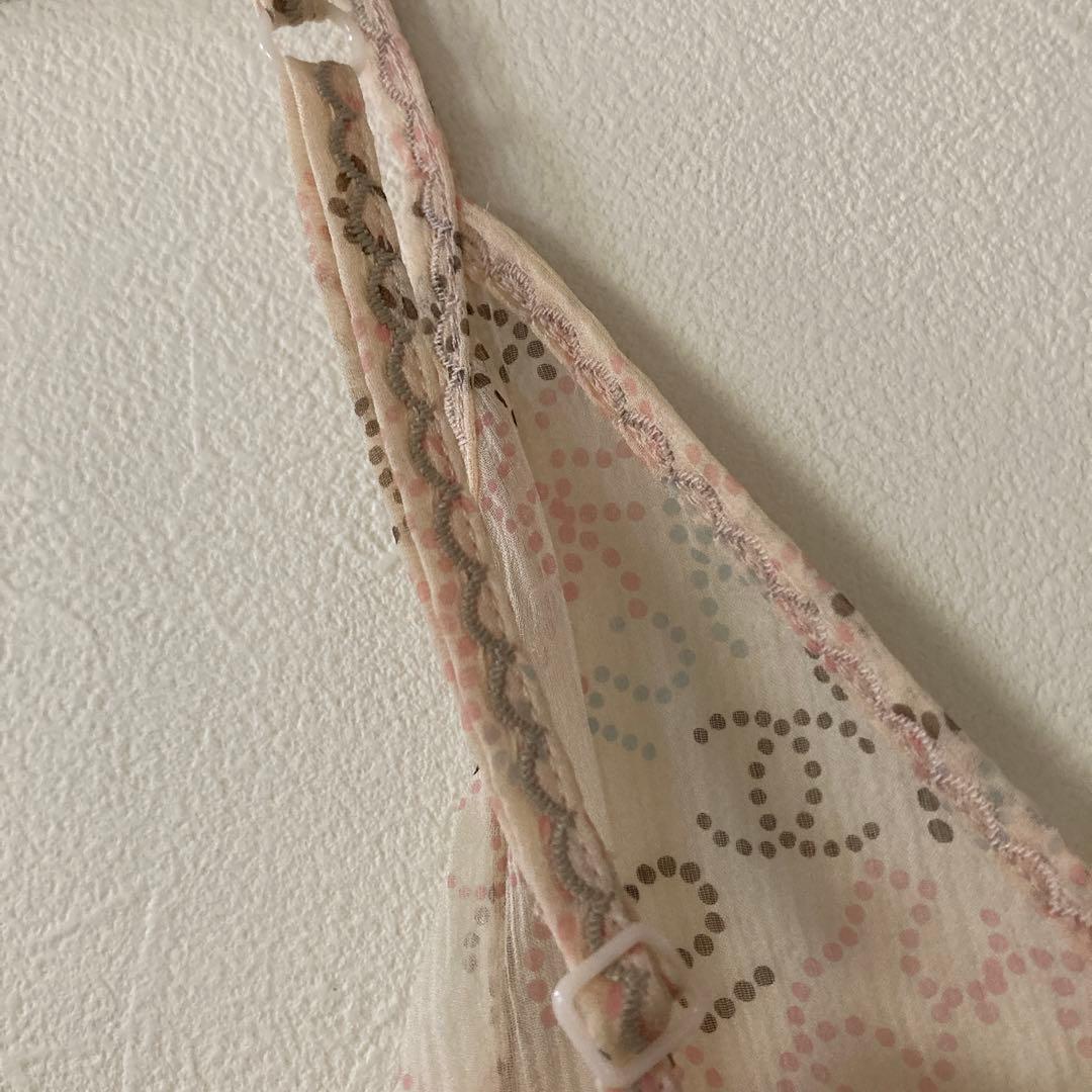 シャネル　CHANEL キャミソール　シアー　シルク　40