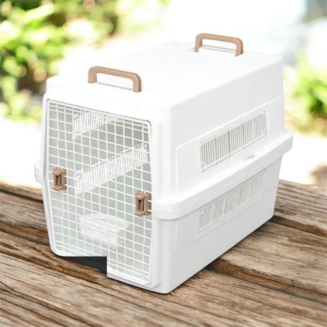 中型犬用キャリーケース ホワイトLサイズ
