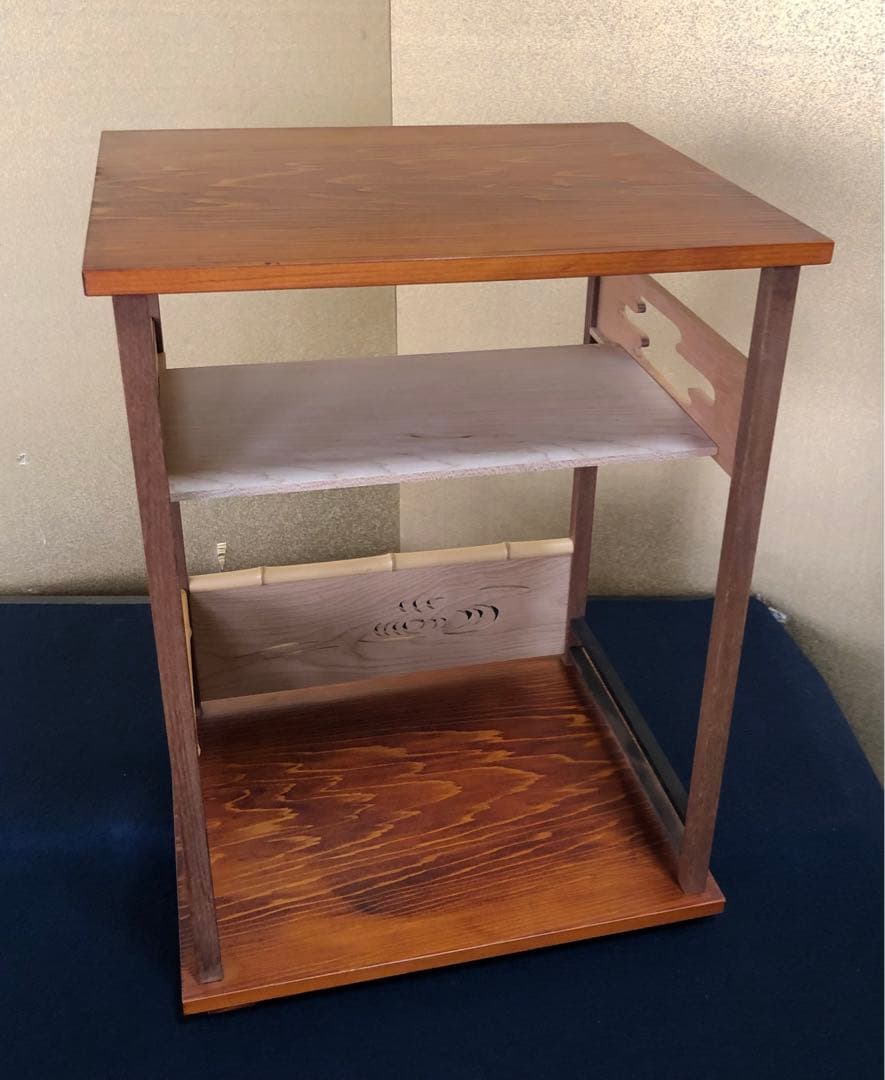 《レ》鵬雲斎好写 行雲棚 組立式 塗師川瀬表完作 作歴 共箱 251024い6