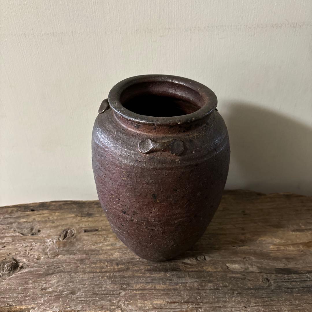 古備前種壺　三耳壺　室町時代〜　骨董　アンティーク　検:秦秀雄　白洲正子 李朝