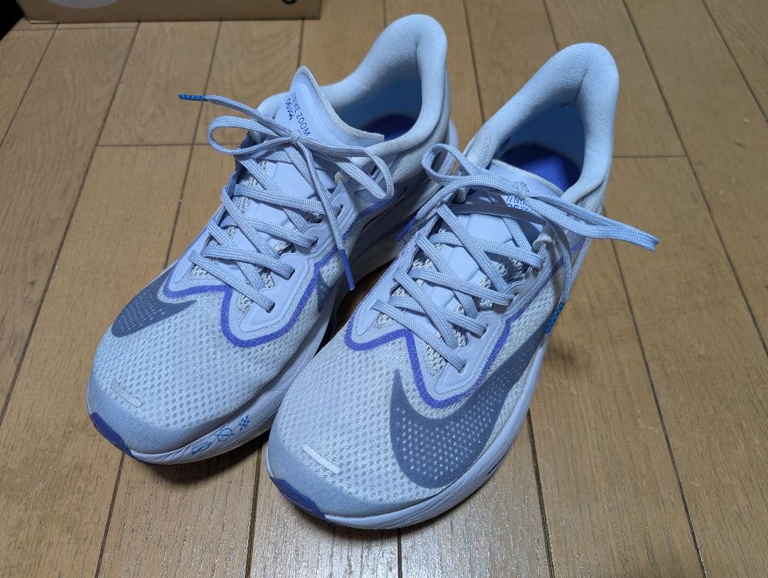 美品 NIKE ズームフライ6 26cm グレー×ブルー ナイキ