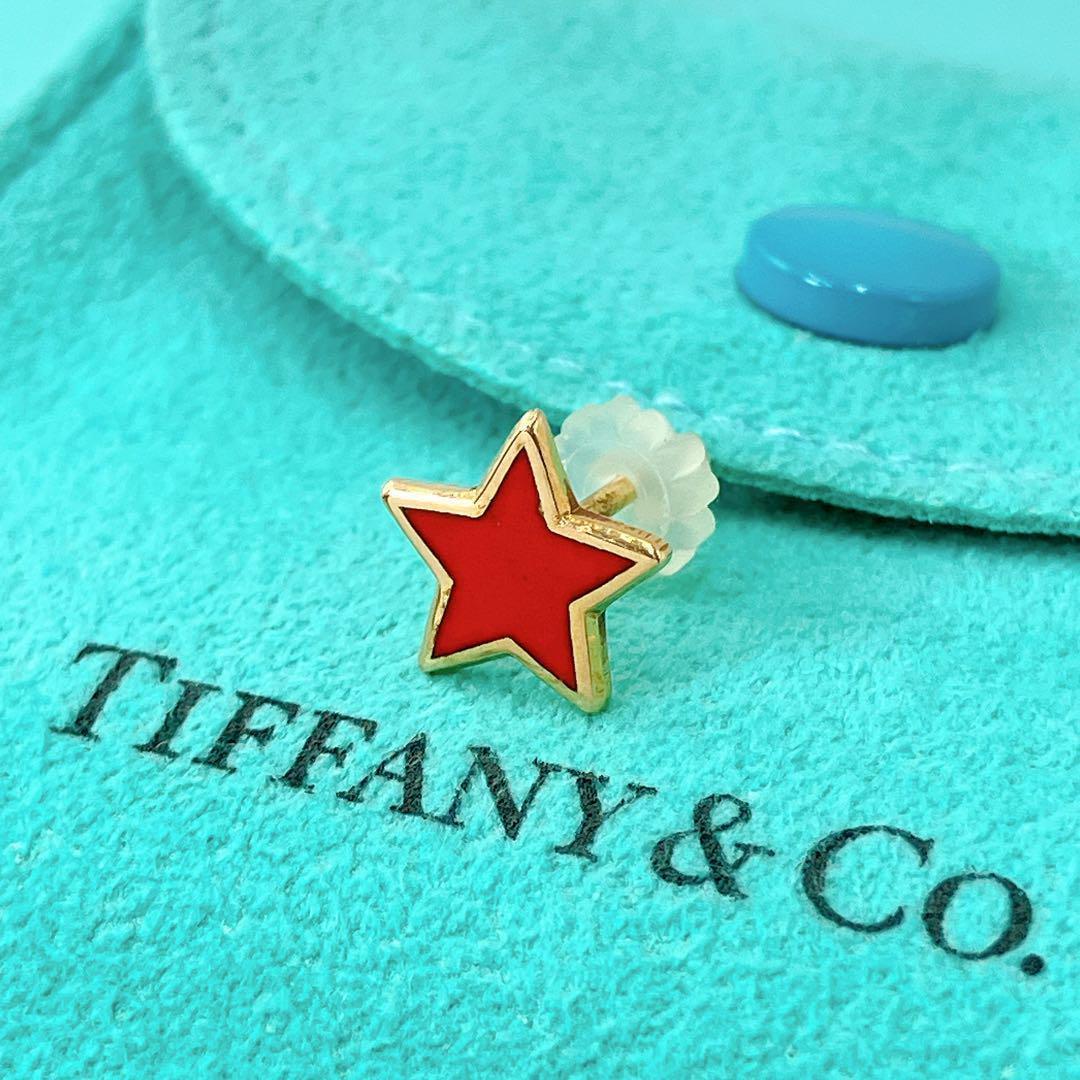 レア オールドティファニー スター ピアス ゴールド k18