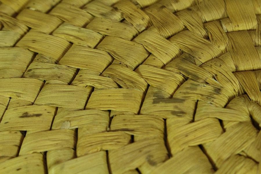 茶道具 竹皮網 円座 九枚 露路 待合(K-A988)