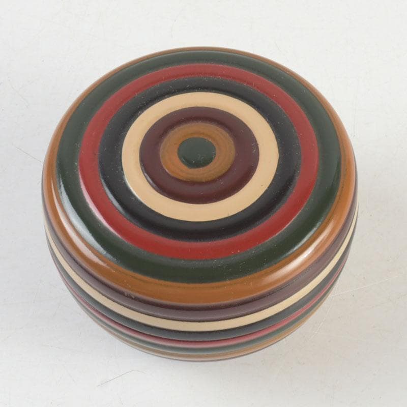 茶道具　輪島塗　高橋朝也 (二代 金浦)　独楽塗　茶器　棗　共箱　V　9567