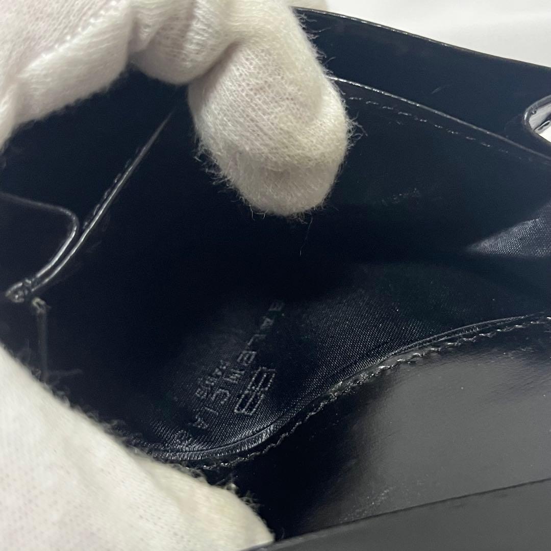 BALENCIAGA バレンシアガ 名刺入れ　パスケース　BBロゴ　レザー