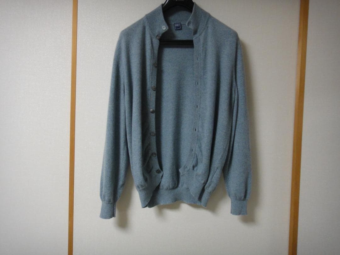 KIKI　FEDELI フェデーリ　カシミヤ100%　カーディガン　ブルー