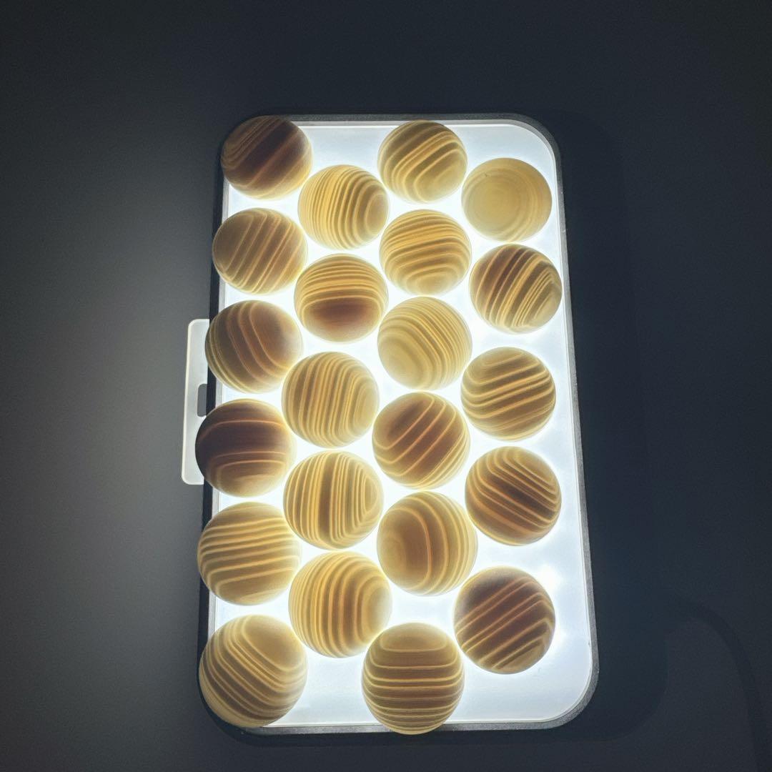 ✦蛤碁石 那智黒 32号 日向特製 メキシコ産 碁笥✦