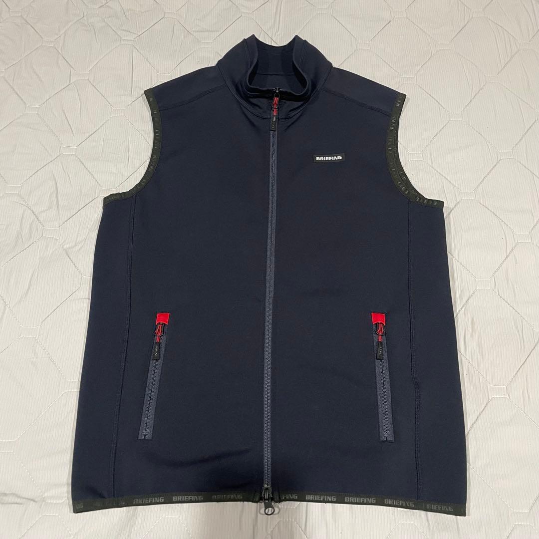 【早い者勝ち】BRIEFING ジャケット ベスト ネイビー ゴルフ 3Dロゴ