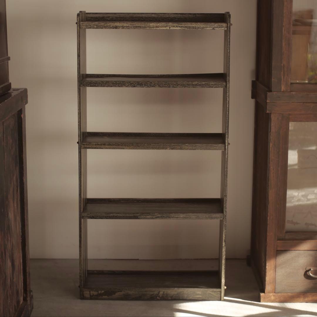 本棚　収納棚　食器棚　飾り棚　棚　収納　古家具　古道具　アンティーク　昭和レトロ