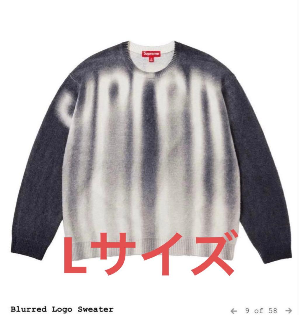 supreme Blurred Logo Sweater Lサイズ