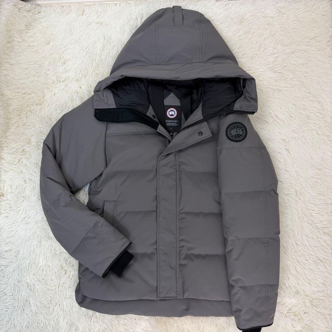 【現行品/美品】カナダグース マクミランパーカ ブラックレーベル グレー M