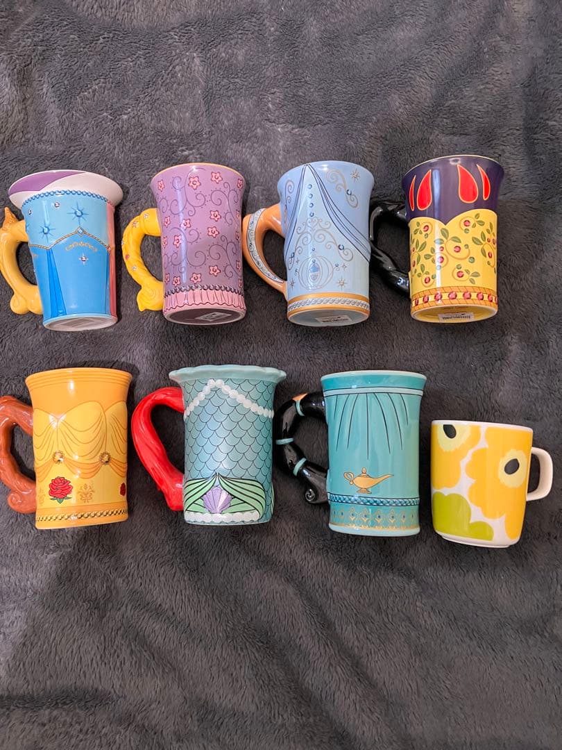 ディズニー 海外限定 プリンセス マグカップ フルセット 未使用 入手困難 廃盤