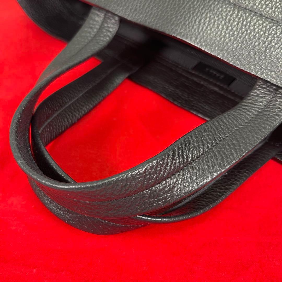 【超美品✨】BALLYバリーメンズビジネスバッグトートレザーBロゴ黒船型A4◯