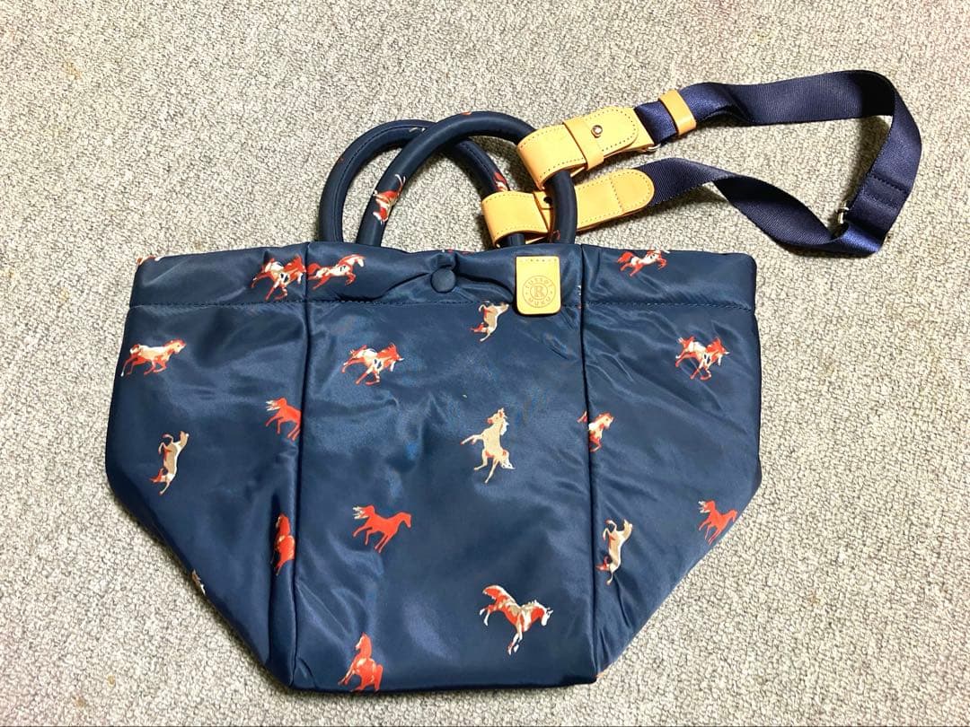 【新品未使用】 ラシット ウッドランダー　ショルダー付馬柄トートバッグ