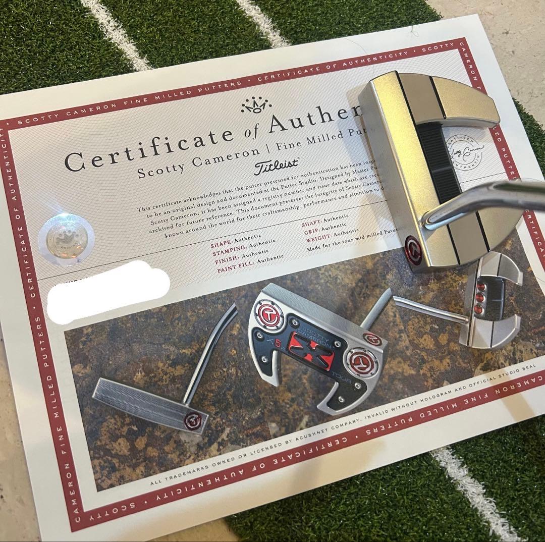 Scotty Cameron FUTURA X5R TOURパター 認証書付き